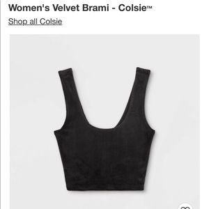 Women’s velvet brami - Colsie